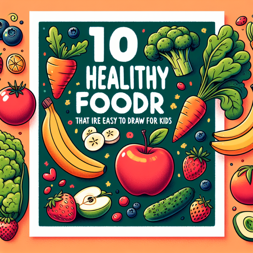 10 Inspirasi Poster Makanan Sehat yang Mudah Digambar untuk Anak-Anak